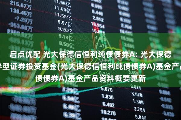 启点优配 光大保德信恒利纯债债券A: 光大保德信恒利纯债债券型证券投资基金(光大保德信恒利纯债债券A)基金产品资料概要更新