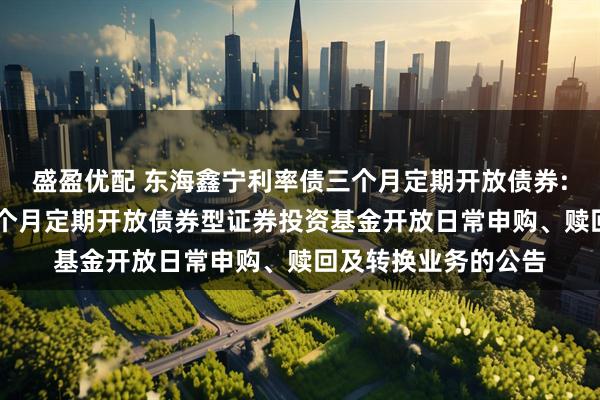 盛盈优配 东海鑫宁利率债三个月定期开放债券: 东海鑫宁利率债三个月定期开放债券型证券投资基金开放日常申购、赎回及转换业务的公告