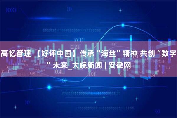 高忆管理 【好评中国】传承“海丝”精神 共创“数字”未来_大皖新闻 | 安徽网